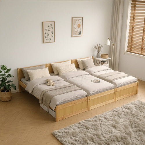 HOME DELUXE gezinsbed DILAR – grenen natuur