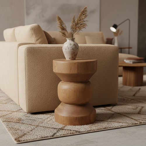 Forma teakhouten bijzettafel Ritari naturel - 30x30x45 cm