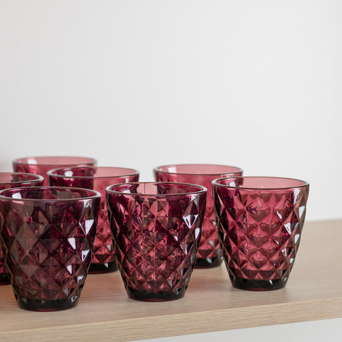 Salt & Pepper - Glas 22cl burgundy Prisma - Set van 4