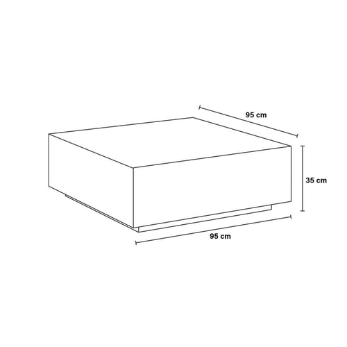 Home Deluxe Salontafel AMIRI Zwart XL - vtwonen shop