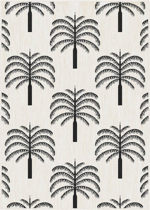 Buitenkleed Oase zwart/wit - Interieur05 - 240 x 340 cm - vtwonen shop