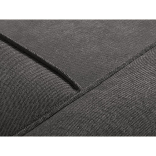 Cosmopolitan Design - Symmetrische hoekbank Turin 5-zits, structurele stof grijs - 280x280x68cm