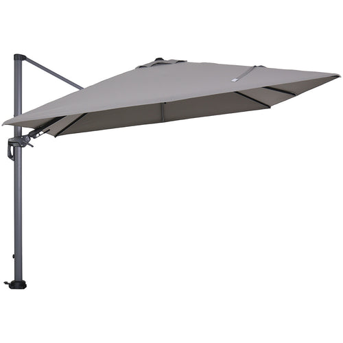 Garden Impressions zweefparasol Hawaii licht grijs doek - 300x300 cm