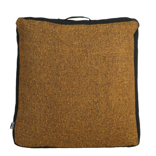 In The Mood Collection Chrissy Vloerkussen - L57 x B57 x H10 cm - Gerecycled Katoen - Bruin
