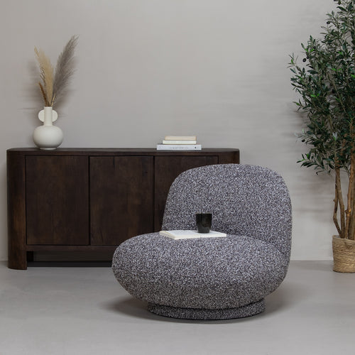 DÉJA Living Fauteuil Léa - Stof/Metaal - Taupe - vtwonen shop