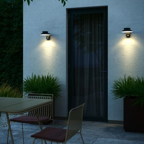 Nordlux Justina Solar | Wandlamp | Zwart | SolarLED