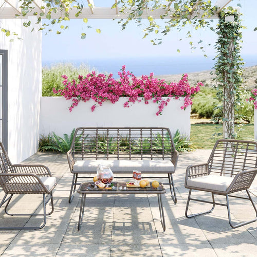 Kare Design Tuinmeubilair Hilo grijs 4-zits - vtwonen shop
