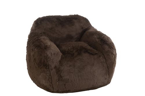 J-Line zetel Cutie - polyester - bruin - small