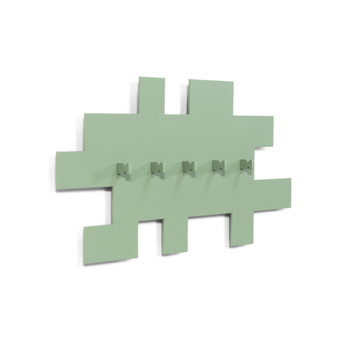 Spinder Design kapstok Tetromino - Dusty Green - 5 haken - vtwonen shop