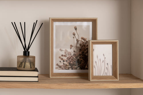 J-Line fotolijst Diepte - hout - creme - large -  2 stuks - vtwonen shop