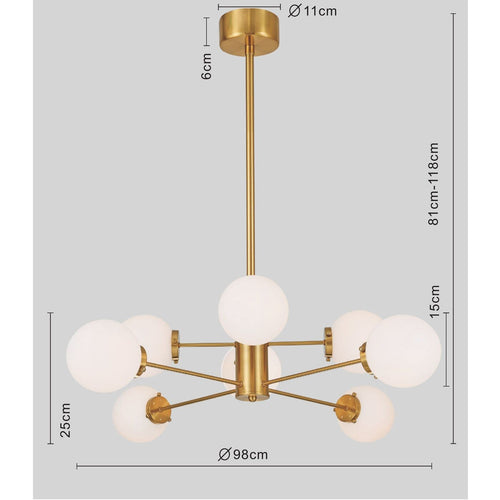 Kare Design Hanglamp Heavenly Goud Ø98cm - vtwonen shop