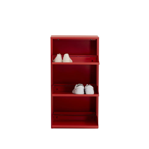 Kare Design Schoenenkast Caruso rood 3 laden