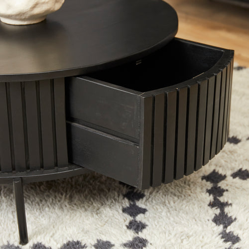 Starfurn  salontafel Madison - zwart - 80x80x40cm