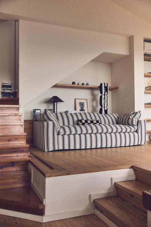 HKLIVING bank Nomad – rocco chalkstripe – 244cm - vtwonen shop