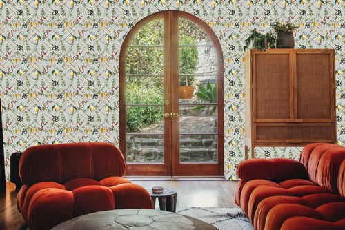 Catchii Behang Cacao Estate Blue