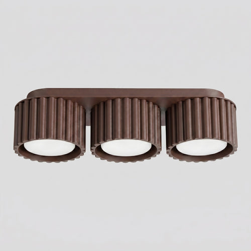 Sollux Lighting Plafondlamp AURA 3 bruin Gx53 - 32,5x10x8cm