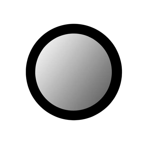 StarFurn Spiegel Dide - Rond Zwart Hout - 80x3x80cm
