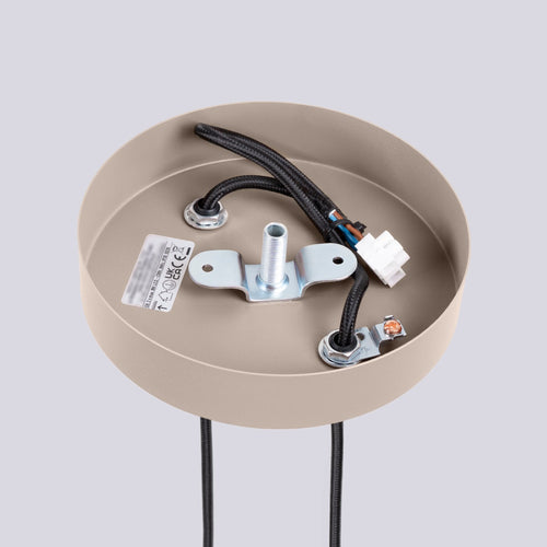 Sollux Lighting Hanglamp HALO 2P taupe - 15x15x120cm
