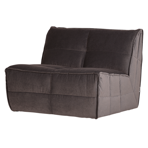 vtwonen 1-zits element Cluster - Velvet - Chocladebruin - 82x105x92