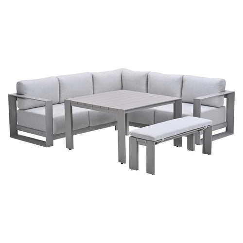 Garden Impressions lounge dining set Malakka taupe - valley sand - 5-delig