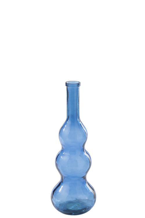 J-Line vloervaas - glas - blauw
