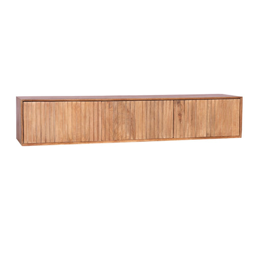 StarFurn Zwevend Tv-meubel Madison - Naturel Hout - 160x35x30cm - vtwonen shop