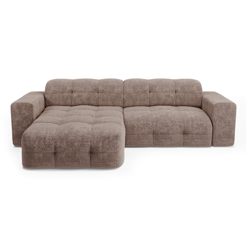 Sia Home - Linkerhoekbank MAEL - gewaafd fluweel mol 230cm