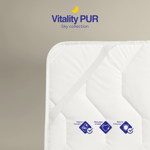 Vitality Pur - Sky Comfort Matrasbeschermer - 2-in-1 comfort & bescherming - 140x200cm