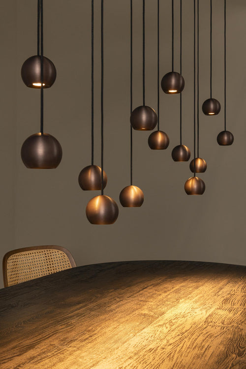 Lucide hanglamp MONTANA - Geïntegreerde LED - Koffie - vtwonen shop