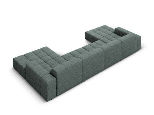 Cosmopolitan Design Panoramische bank Chicago 6-zits, chenille olie - 167x375x78cm