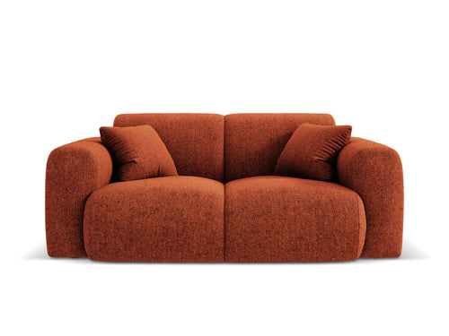 Cosmopolitan Design Bank Nolio 2-zits, chenille, terracotta - 95x170x72cm