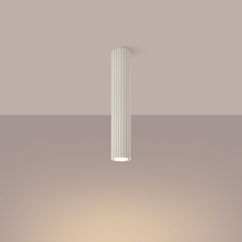 Sollux Lighting Plafondlamp KARBON 40 beige - 6,5x6,5x40cm