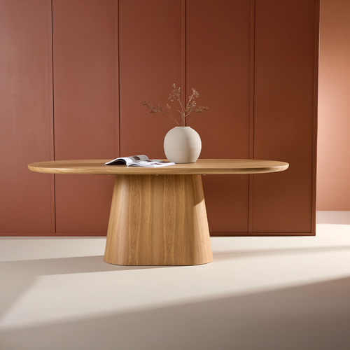 Nest living Cody Houten Ovale Eettafel Naturel - 200 x 76 cm - vtwonen shop