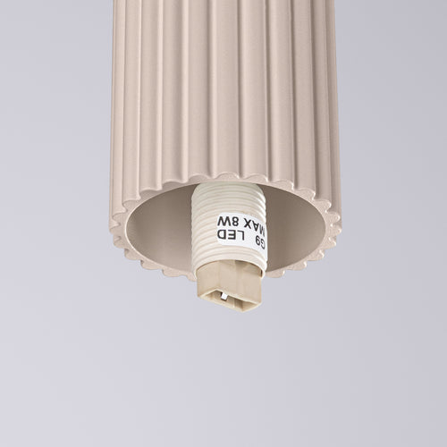 Sollux Lighting Plafondlamp HALO taupe IP44 - 12x12x21cm