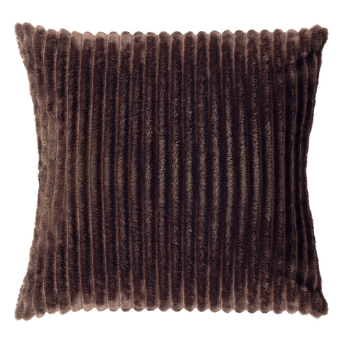 MART - sierkussen 45x45 cm - zacht ribfluweel - corduroy - Chocolate Martini - bruin