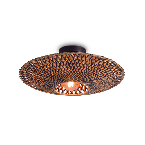 GOOD&MOJO plafonnière Bali - bruin - Ø44cm - vtwonen shop