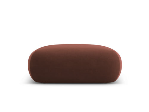 Cosmopolitan Design Poef Nolio 2-zits, flueel leer - 100x100x36cm