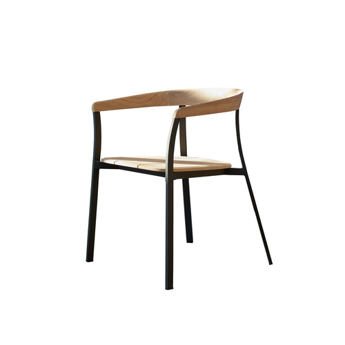 Tikamoon Arco - Tuinstoel in massief teak en aluminium - Naturel