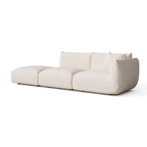 Sia Home -  NOOMA - Chenille fluweel - Crème - 302cm - vtwonen shop