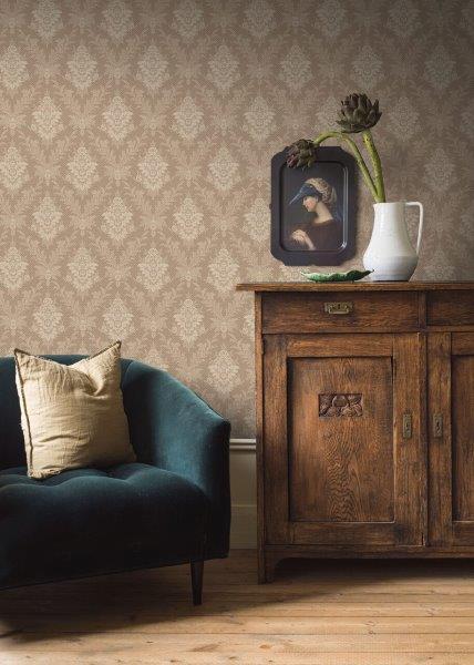 Borastapeter behang bloemen bruin - 53 cm x 10.05 m - 660072 - vtwonen shop