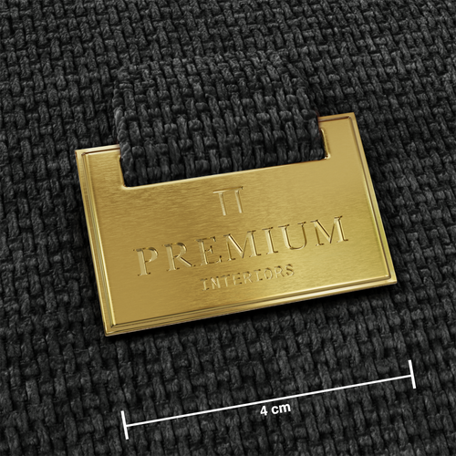 Premium Interiors - Hoekbank (links) HANA - fluweel weefsel donker antraciet 260cm