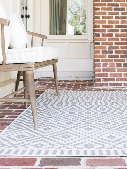 AFK Living vloerkleed Diamant - voor binnen en buiten - grijs - 120 x 170 cm - vtwonen shop