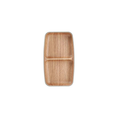 Bonbistro - Verdeelbord 17,5x10cm 2 delen bruin Buffet