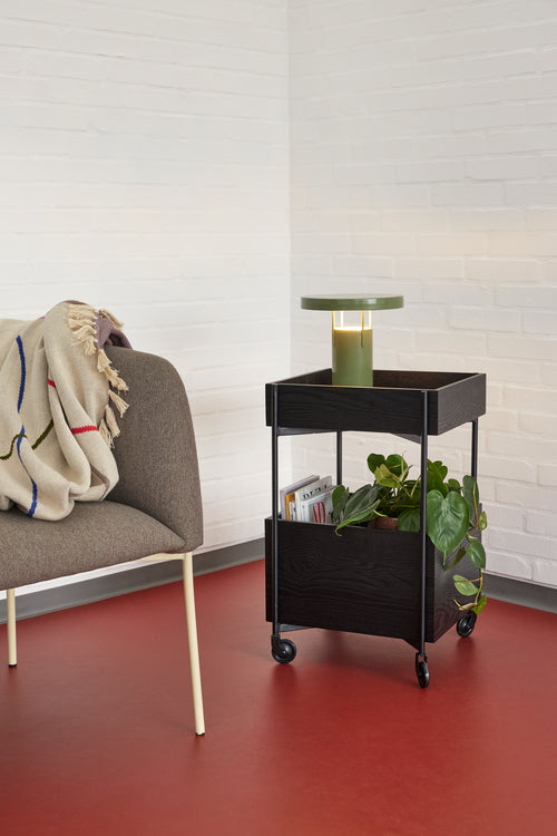 Hübsch trolley Fresh - essenhout/mdf - 42x40xh70cm