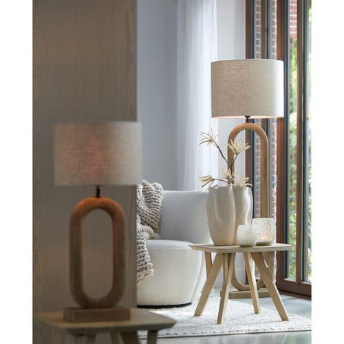 Light & Living vloerlamp Paceco - bruin - 35x20x119cm
