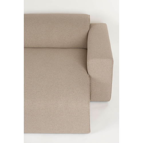 Zuiver Sofa Milka 4,5-zitsbank Chaise longue Rechts Cappuccino - vtwonen shop