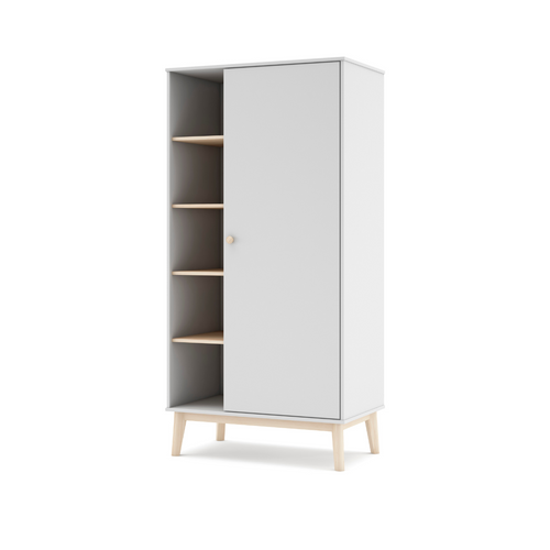 Calicosy - SIMON Garderobe - Wit - 90x52x181 cm