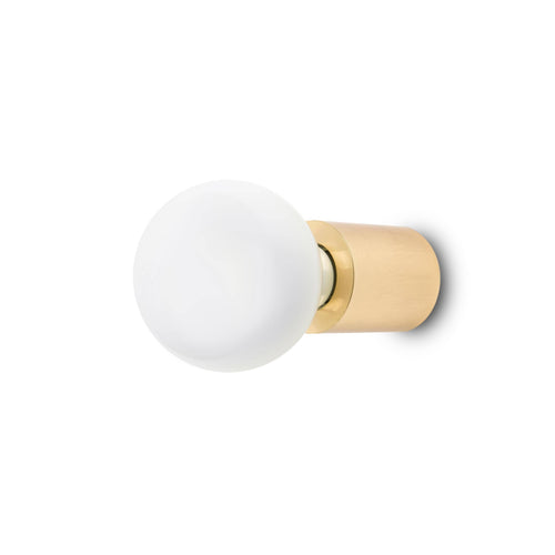 Faro Ten - 1 Licht Binnenkaars Wand- / Plafondlamp Koper, E27