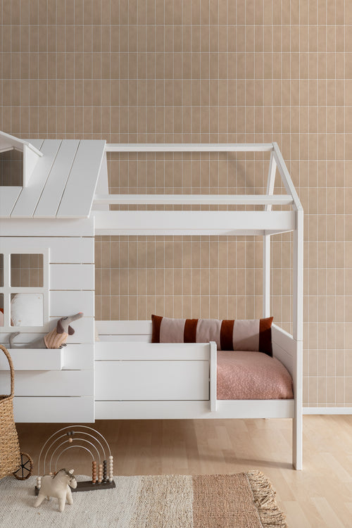 ESTAhome behang tegelmotief beige - 50 x 900 cm - 131536