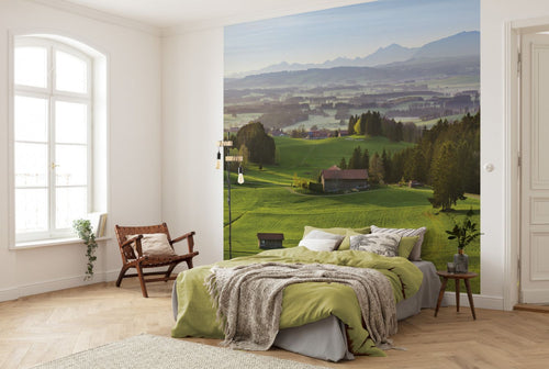 Sanders & Sanders fotobehang landschap groen en blauw - 450 x 280 cm - 612650